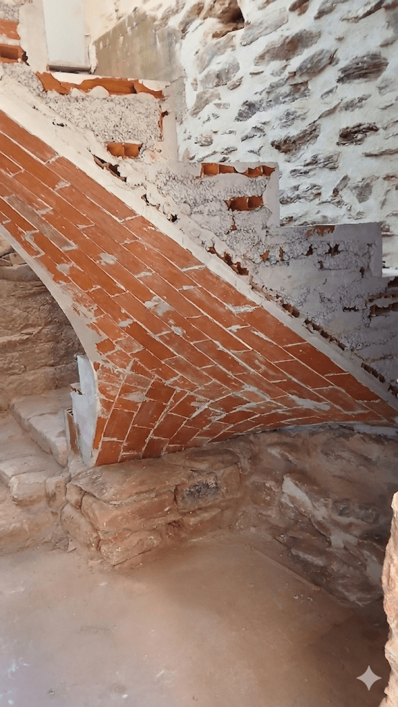 Escalier sur voute
